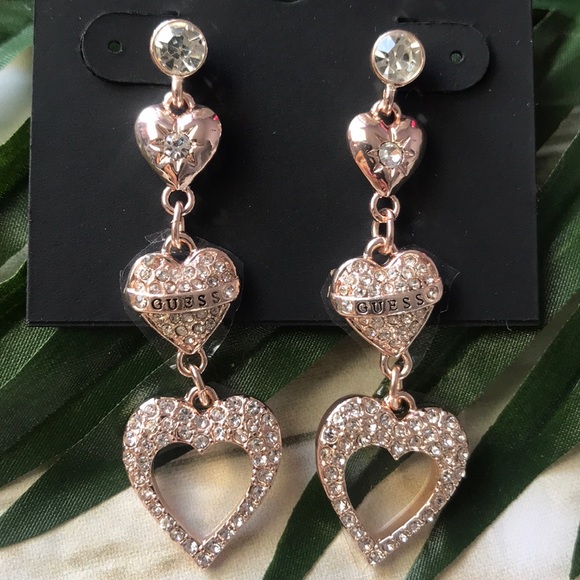Guess hearts earrings long - Picture 3 of 4